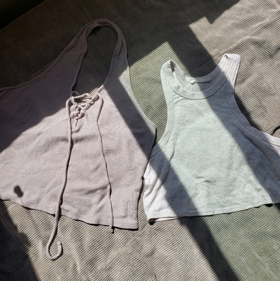 Set: 2 Nude or Neutral Tone Tank Tops - Picture 1 of 4